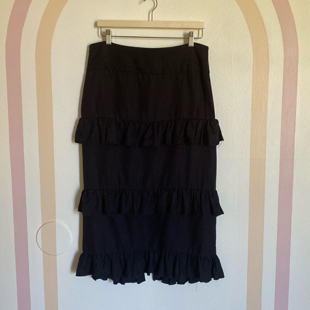 Revolve Yaura Okiki Skirt In Black Size 8 Us, Size 12 Uk View 5